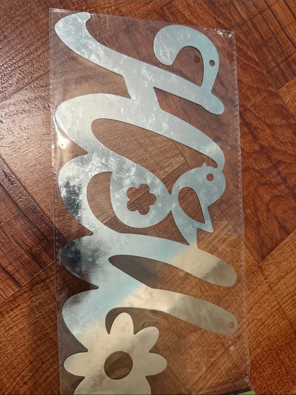 Set of 3- Galvanized Garden Signs